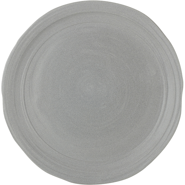 Тарелка «Нау»; керамика; D=28,5см; серый