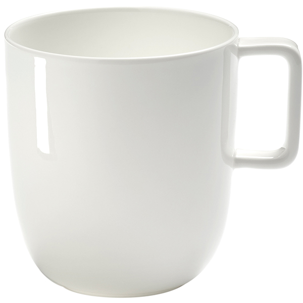 Чашка чайная «Бэйс»; фарфор; D=8,H=9см; белый,глянц.