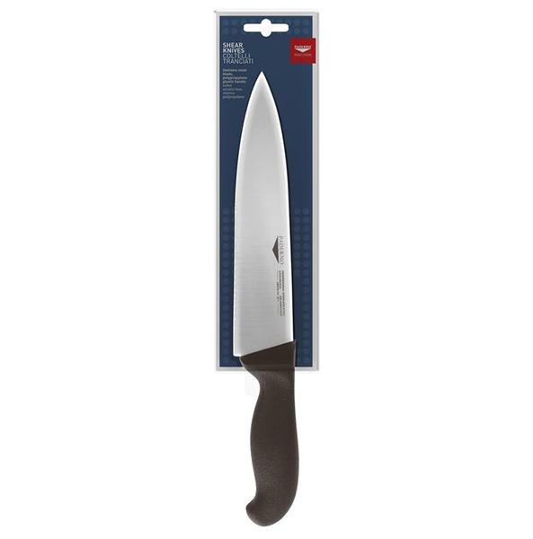 Нож для тонкой нарезки; сталь нержавеющая,полипропилен; ,L=21см; черный,серебрист.