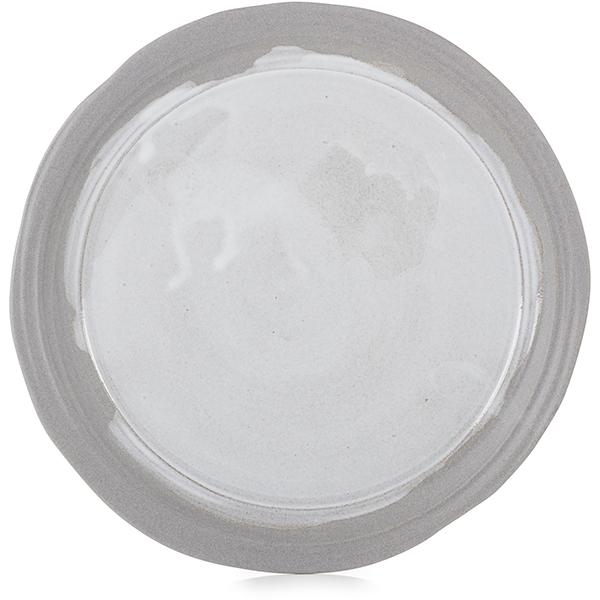 Тарелка «Нау»; керамика; D=25,5см; белый