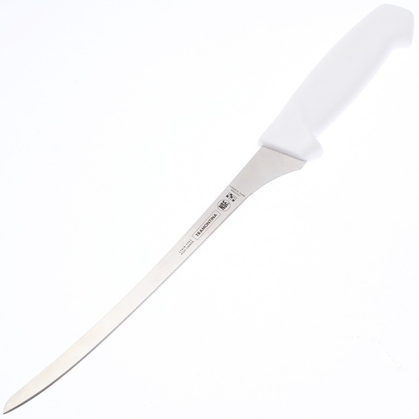 Нож для филе; сталь нержавеющая; ,L=20см; металлический,белый