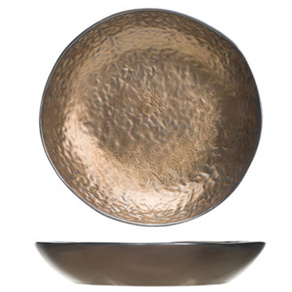 Тарелка глубокая «Коперник»; керамика; D=213,H=35мм; медный
