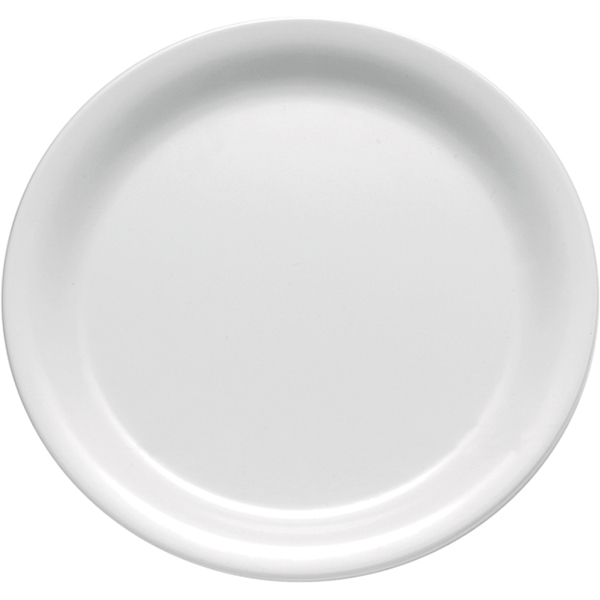 Блюдо для подачи; пластик; D=265,H=25мм; белый