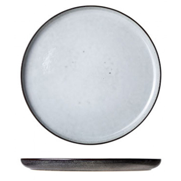 Тарелка десертная «Сиель блю»; керамика; D=220,H=15мм; голуб.