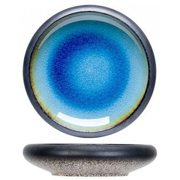 Тарелка мелкая «Фервидо»; керамика; D=155,H=35мм; голуб.