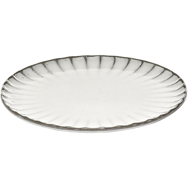 Тарелка «Инку»; керамика; D=180, H=17мм; белый