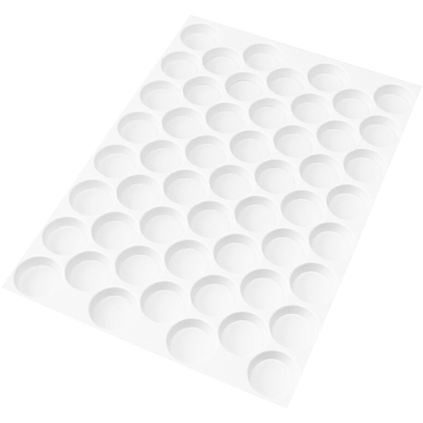 Форма кондитерская «Тарталетка»[95шт]; абс-пластик; D=38, L=580, B=390мм; белый