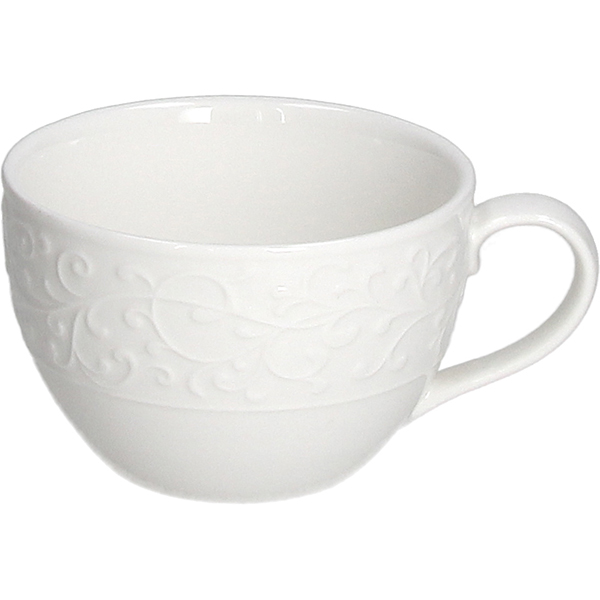 Чашка чайная «Жасмин»; фарфор; 200мл; белый