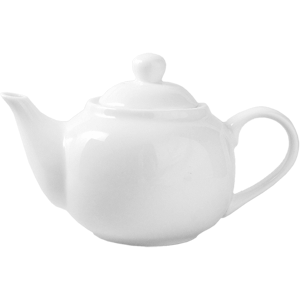Чайник «Кунстверк»; фарфор; 0, 5л; D=72, H=105, L=171мм; белый