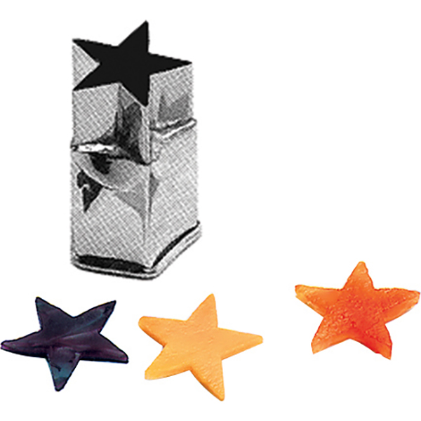 Форма кондитерская «Звезда»; сталь нержавеющая; D=28, H=58мм