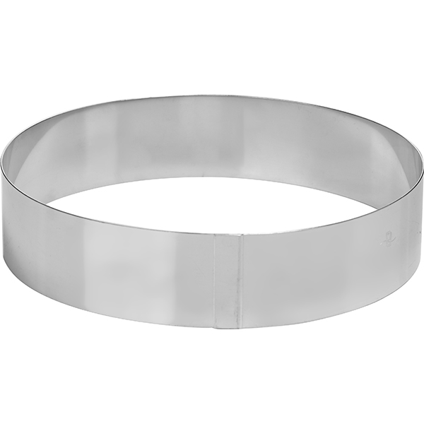 Кольцо кондитерское; сталь нержавеющая; D=180, H=45мм; металлический