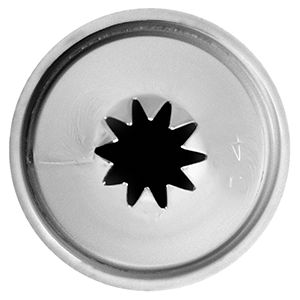 Насадка кондитерская «10-конечная звезда»  сталь нержавеющая  D=22/10, H=35мм Prohotel