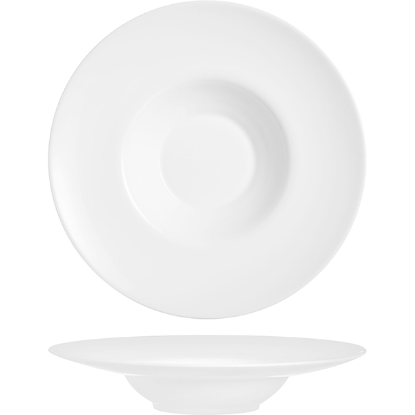 Тарелка для ризотто «Интэнсити»; зеникс; 350мл; D=290, H=54мм; белый