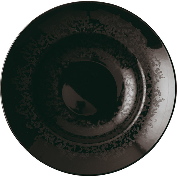 Тарелка для пасты «Эклипс»; фарфор; D=29, 5см; черный
