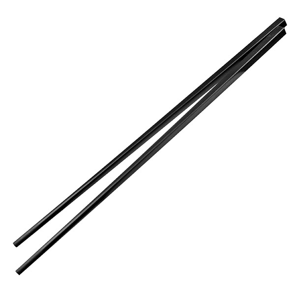 Китайские палочки 10пар, многор.; пластик; , L=270, B=6мм; черный