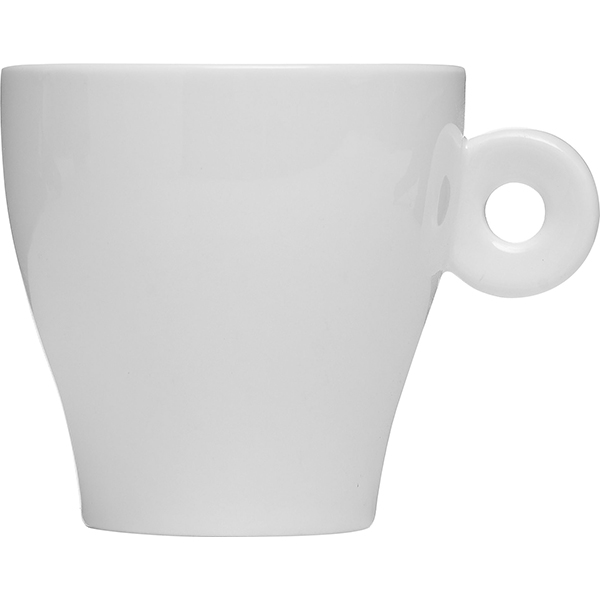 Чашка кофейная «Кунстверк»; фарфор; 150мл; D=77, H=80, L=94мм; белый