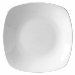 Тарелка квадратная «Монако Вайт»; материал: фарфор; высота=35, длина=280, ширина=280 мм; белый