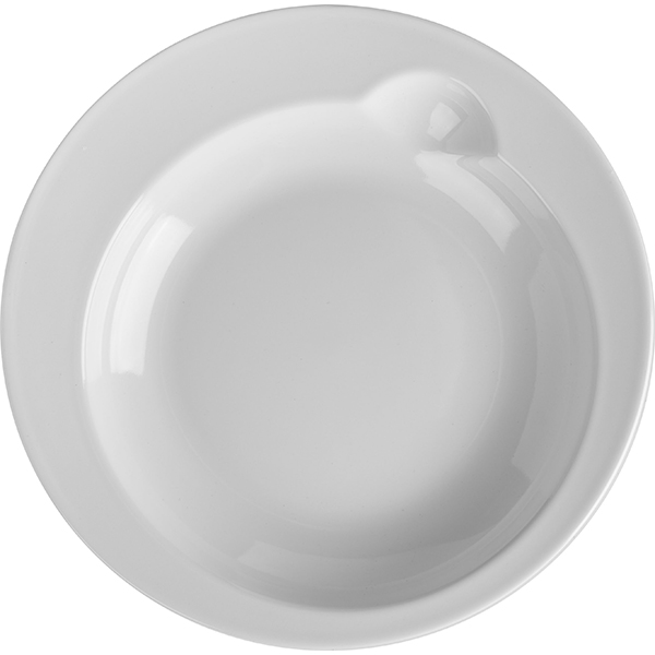 Тарелка глубокая «Бистро»; материал: фарфор; 600 мл; диаметр=260, высота=35 мм; белый