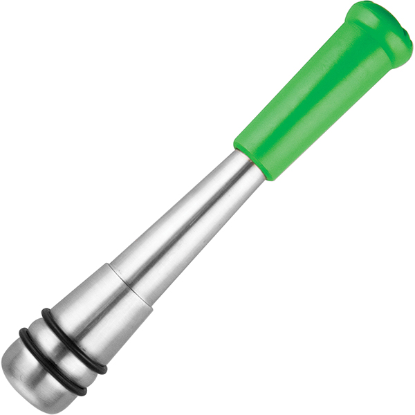 Мадлер; сталь, пластик; диаметр=3, длина=23 см.; металлический,зеленый