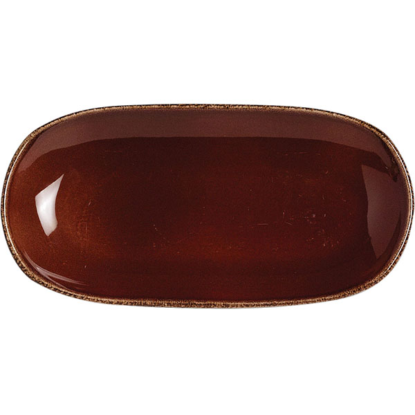 Блюдо овальное «Террамеса мокка»  материал: фарфор  высота=20, длина=255, ширина=130 мм Steelite