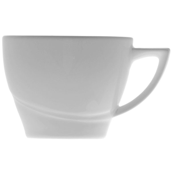 Чашка чайная «Атлантис»; материал: фарфор; 180 мл; диаметр=8.5, высота=6.8, длина=10, ширина=8.5 см.; белый