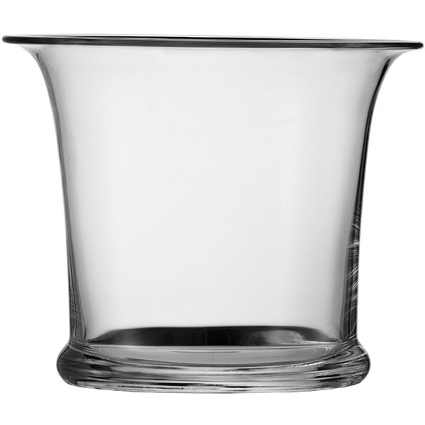 Ведро для шампанского; стекло; диаметр=26, высота=21 см.; прозрачный