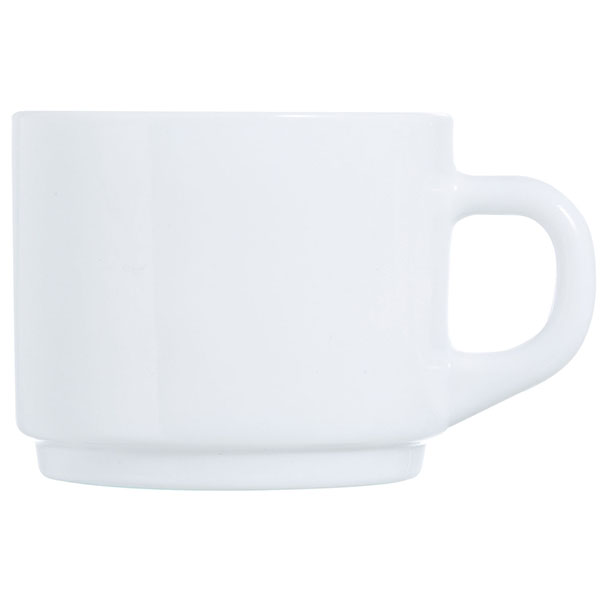 Чашка чайная «Эвридэй»; стекло; 200 мл; белый