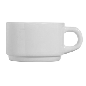 Чашка чайная «Эвридэй»; стекло; 250 мл; белый