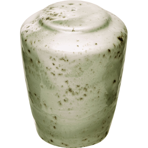 Солонка «Крафт»; материал: фарфор; диаметр=5.7, высота=7.4 см.; зеленый