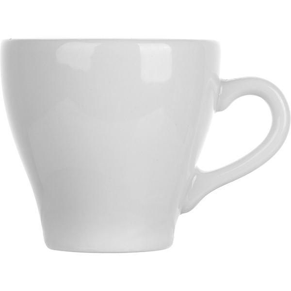 Чашка кофейная «Паула»; материал: фарфор; 70 мл; диаметр=6, высота=6, длина=9 см.; белый