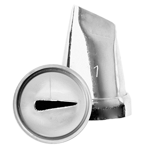 Насадка кондитерская «Крупный лепесток»; сталь нержавеющая; диаметр=22, высота=30 мм; металлический