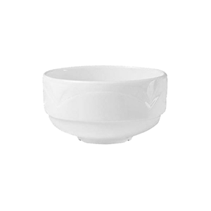 Супница, Бульонница (бульонная чашка) «Бьянко»; материал: фарфор; 300 мл; диаметр=11, высота=5 см.; белый