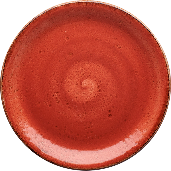 Тарелка мелкая «Крафт»; материал: фарфор; диаметр=20.2 см.; терракот