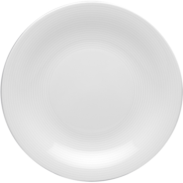 Тарелка мелкая «Тьяго»; материал: фарфор; диаметр=18.5 см.; белый
