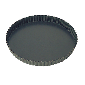 Форма кондитерская рифленая; сталь, антипригарное покрытие; диаметр=220, высота=25 мм