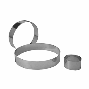 Кольцо кондитерское; сталь нержавеющая; диаметр=140, высота=45 мм; металлический