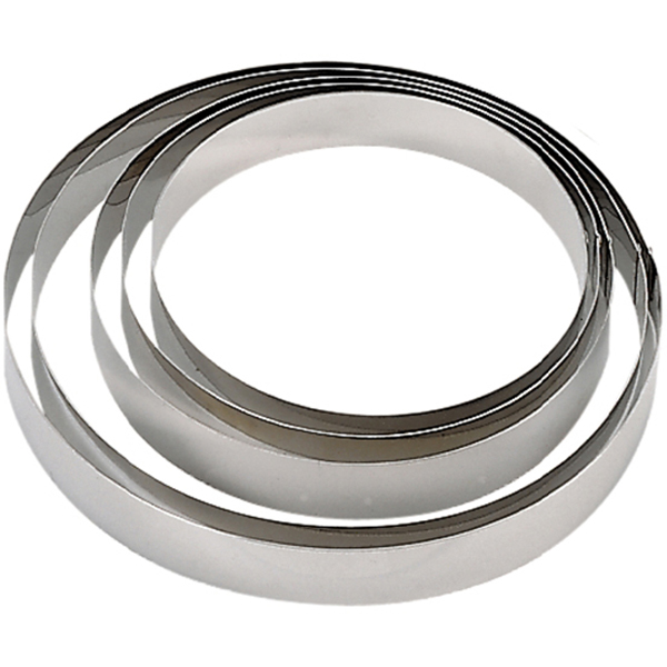 Кольцо кондитерское; сталь нержавеющая; диаметр=80, высота=45 мм