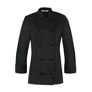 Куртка поварская женская 46размер ; полиэстер,хлопок; цвет: черный