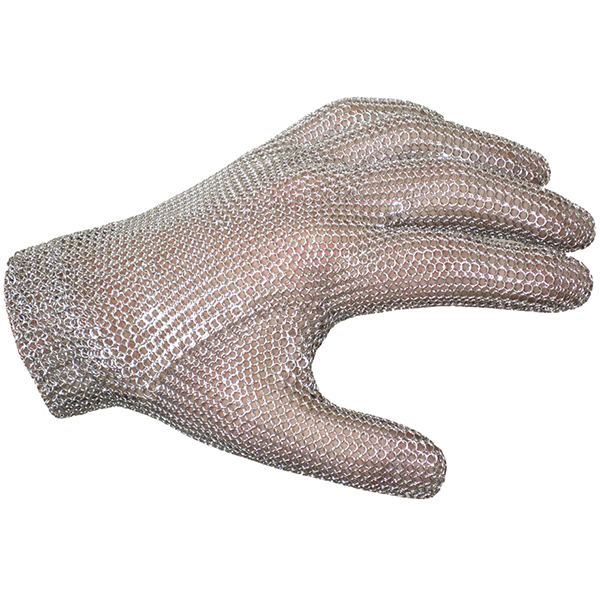 Перчатка защитная для разделки мяса, размер S; сталь нержавеющая