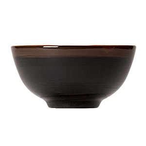 Салатник «Кото»; материал: фарфор; 750 мл; диаметр=16, высота=8 см.; цвет: черный, коричневый