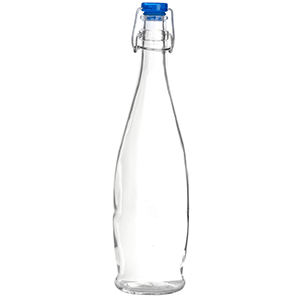 Бутылка; стекло; объем: 1 литр; прозрачный