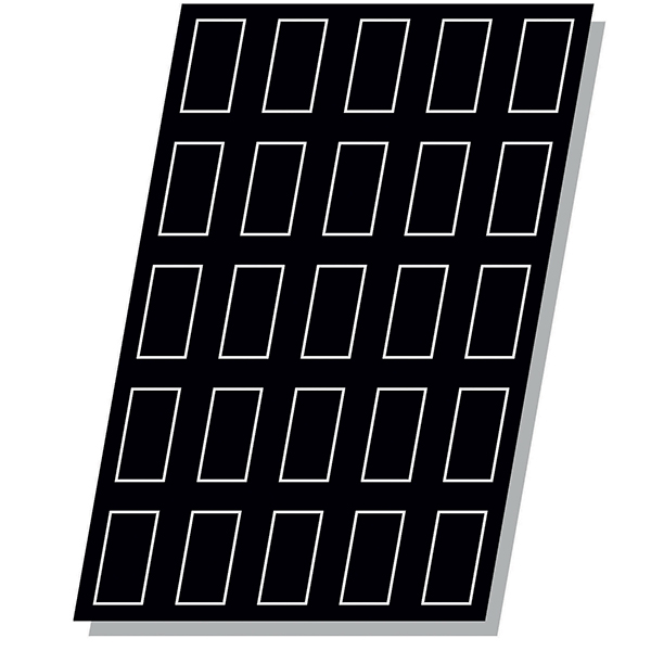Форма кондитерская «Прямоугольник»; материал: силикон; высота=2.5, длина=59/9.2, ширина=38.5 см.; цвет: черный