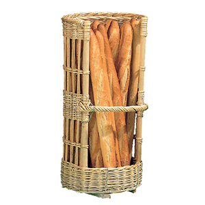 Корзина плетеная для хлеба; полиротанг; длина=80, ширина=40 см.; св. дерево