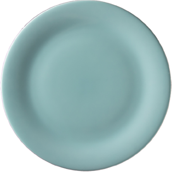 Тарелка мелкая «Дэйзи»; материал: фарфор; диаметр=19.5 см.; бирюзовый
