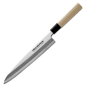 Нож «Ороши»; сталь нержавеющая, дерево; длина=24 см.; металлический,бежевая