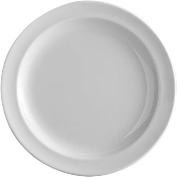 Тарелка; пластик; диаметр=18 см.; белый