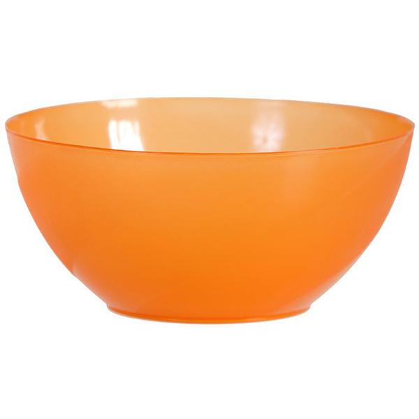 Салатник; полипропилен; 2000 мл; диаметр=20, высота=10 см.; оранжевый цвет