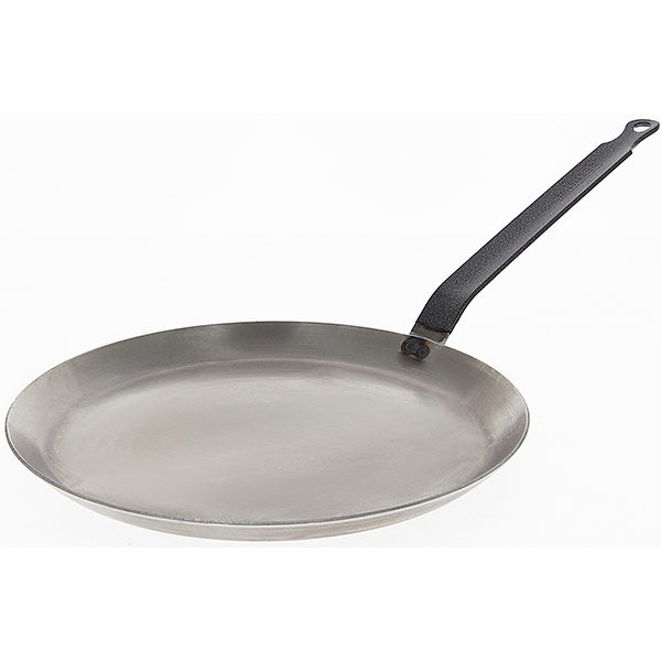 Сковорода для блинов; белая сталь; диаметр=180, высота=15, длина=360 мм; металлический