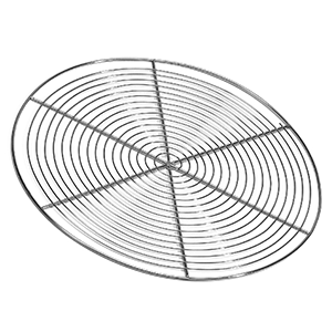Решетка; сталь хромированный; диаметр=24 см.; металлический