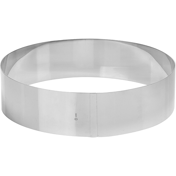 Кольцо кондитерское; сталь нержавеющая; диаметр=300, высота=65 мм; металлический